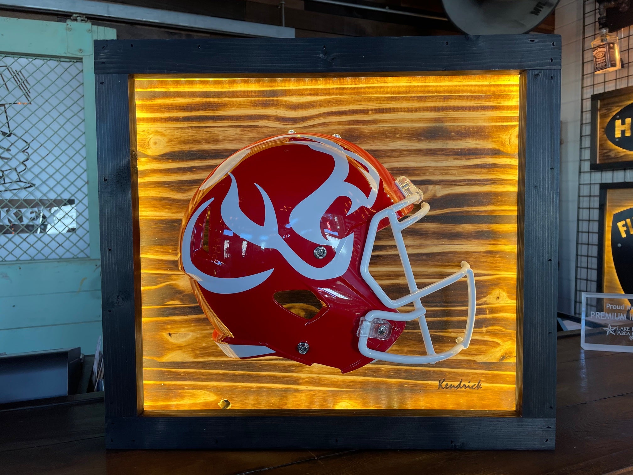 cougar football helmet Crosby Cougars Lighted Helmet