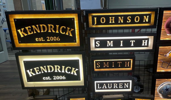 Small Custom Backlit HOLLOWED OUT Sign
